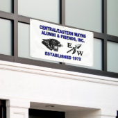 パンサーとEWホワイト 横断幕 (ビルの外側)