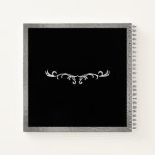 パンサースケッチ、シルバー縁ど懸命カバースケッチ ノートブック (裏面)