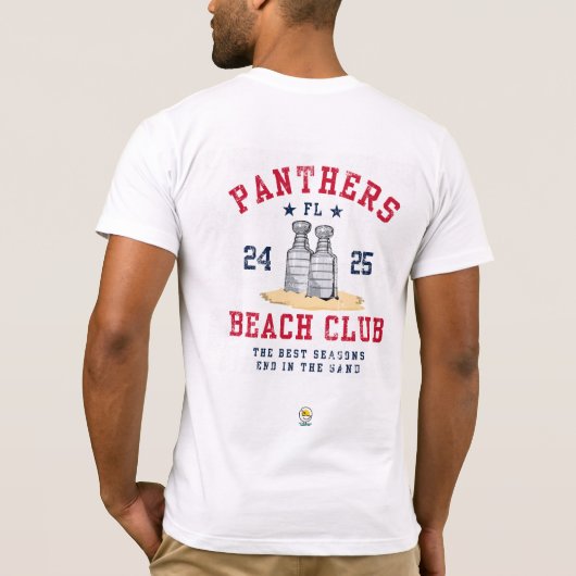 パンサーズビーチクラブTシャツ Tシャツ (裏面)