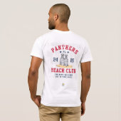 パンサーズビーチクラブTシャツ Tシャツ (裏面フル)