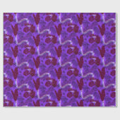 パンサートロピカルパープルレインボー ラッピングペーパー (フラット)