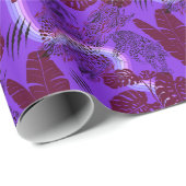 パンサートロピカルパープルレインボー ラッピングペーパー (ロールコーナー)
