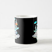 パンサーハタピエロ魚塩水熱帯アクア コーヒーマグカップ (中央)