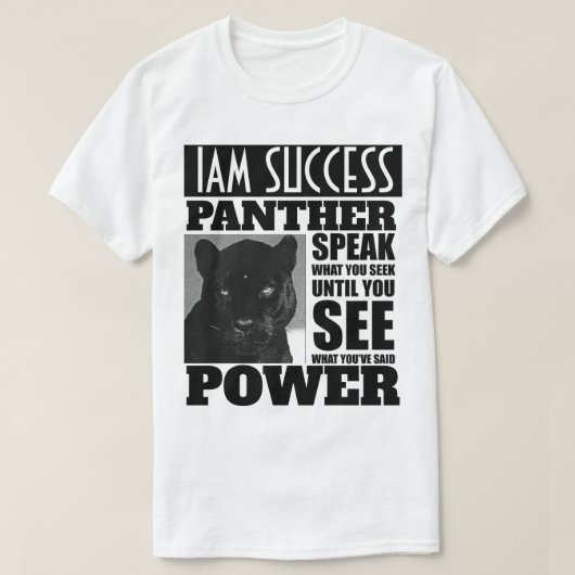 パンサーパワー Tシャツ (デザイン正面)