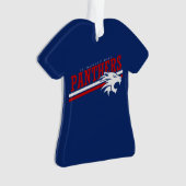 パンサーパーソナライズされたクリスマス飾り オーナメント (正面)