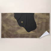 パンサービーチタオル ビーチタオル (正面)