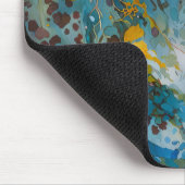 パンサーポートレート動物絵画の野生生物林 マウスパッド (コーナー)