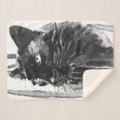 パンサーポートレート シェルパブランケット (正面(横))