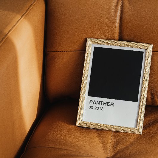 パンサームービーブラック – 白縁ど色 ポスター