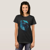 パンサー愛好家 大型ネコ パンサー Tシャツ (正面フル)