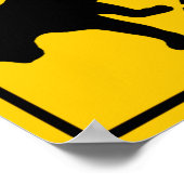 パンサー横断高速道路の標識 ポスター (角)