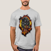 パンサー アニマル タトゥー 炎, Tシャツ (正面)