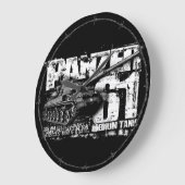 パンザー61ウォールクロック ラージ壁時計 (傾斜)