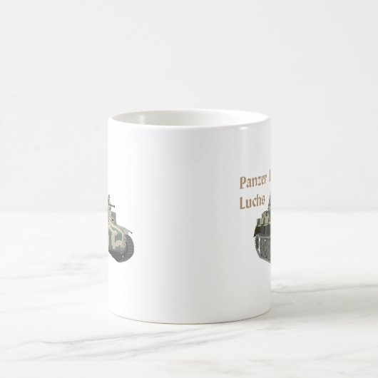 パンザーIIルックスドイツ第2次世界大戦戦車 コーヒーマグカップ (中央)