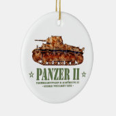 パンザーII A2世界大戦2ドイツ軽戦車WWII セラミックオーナメント (右)