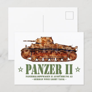 パンザーII A2世界大戦2ドイツ軽戦車WWII ポストカード