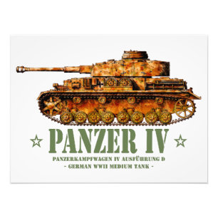 パンザーIV D世界大戦ドイツ中戦車WWII フォトプリント