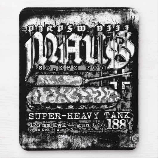 パンザーVIIIマウス マウスパッド (正面)