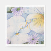 パンシパティオパーティーモノグラム スタンダードランチョンナプキン (正面)