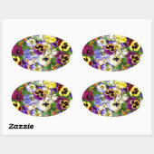 パンシーカスケード 楕円形シール (シート)