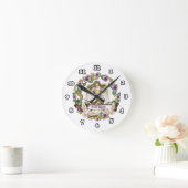 パンシークロスエンジェル ラウンド壁時計 (ホーム)