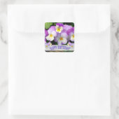 パンシーハッピー誕生日 スクエアシール (バッグ)