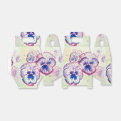 パンシーパンシーパープルフラワーフローラピンク フェイバーボックス (折り畳みなし)