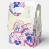 パンシーパンシーパープルフラワーフローラピンク フェイバーボックス (オープン)