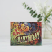 パンシーパンシーレインボーフラワーズフローラ ポストカード (スタンド正面)