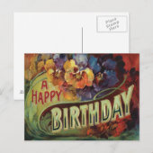 パンシーパンシーレインボーフラワーズフローラ ポストカード (正面/裏面)