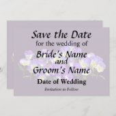 パンシーファミリー懇親会 セーブザデート (正面/裏面)