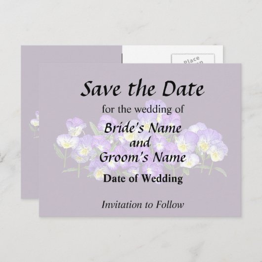 パンシーファミリー懇親会 案内ポストカード (正面/裏面)