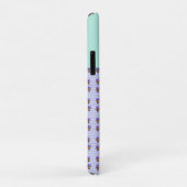 パンシーフラワーアクアストライプフローラガールズネーム Case-Mate iPhoneケース (裏面/右)