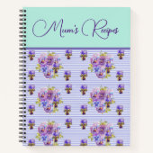 パンシーフラワーアクアフローラムームレシピマザーズ ノートブック (正面)