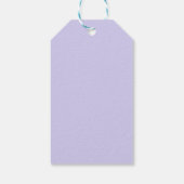 パンシーフラワーパープルストライプフローラハッピーバースデー ギフトタグ (裏面)