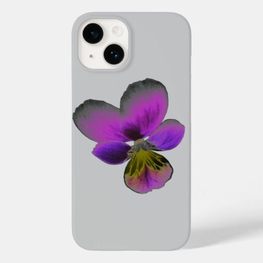 パンシーワイルドダークパープル Case-Mate iPhoneケース (裏面)