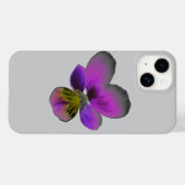 パンシーワイルドダークパープル Case-Mate iPhoneケース (裏面 (横))