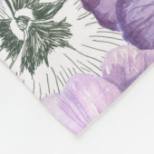 パンシー模様 フリースブランケット (角)