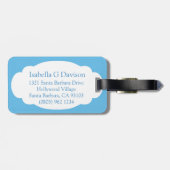 パンシー素晴らしフローラ植物名ラゲッジタグ ラゲッジタグ (裏面横)