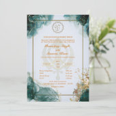 パンジャビシーク結婚ズアナンドカラージゴールデン 招待状 (スタンド正面)