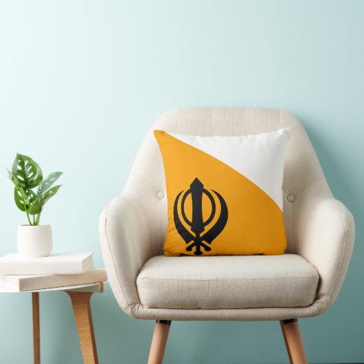 パンジャブのシーク教徒の神聖な旗のシク教Nishan Sahib クッション (椅子)