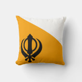 パンジャブのシーク教徒の神聖な旗のシク教Nishan Sahib クッション (正面)