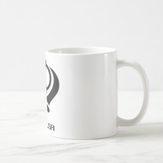 パンジャブ人のKhandaシーク教徒のKhalsaのデザインの商品 コーヒーマグカップ (右)