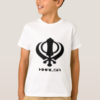 パンジャブ人のKhandaシーク教徒のKhalsaのデザインの商品 Tシャツ