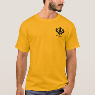 パンジャブ人のKhandaシーク教徒のKhalsaのデザインの商品 Tシャツ