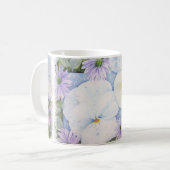 パンジーかわいらしズクラシックMUG コーヒーマグカップ (正面左)