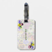 パンジーかわいらしラゲッジタグ ラゲッジタグ (裏面縦)