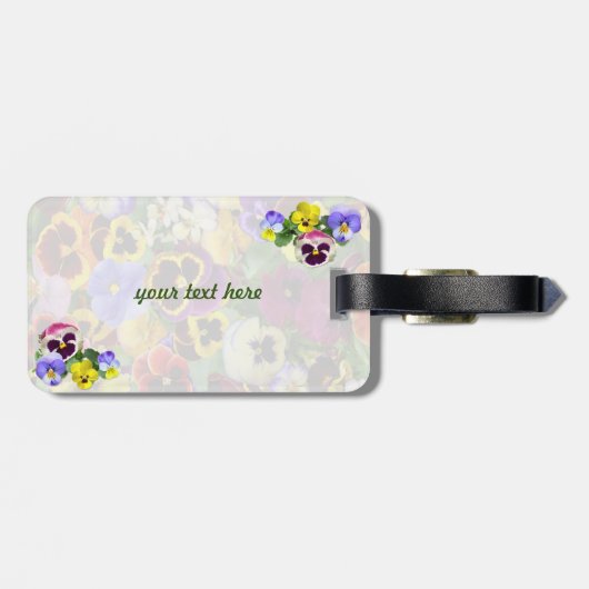 パンジーかわいらしラゲッジタグ ラゲッジタグ (裏面横)