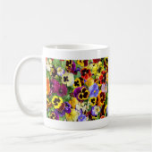 パンジーかわいらし コーヒーマグカップ (左)