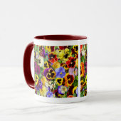 パンジーかわいらし マグカップ (正面左)